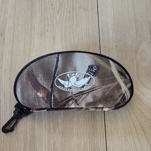 Brown Protective Eyewear Case with Zipper Closure